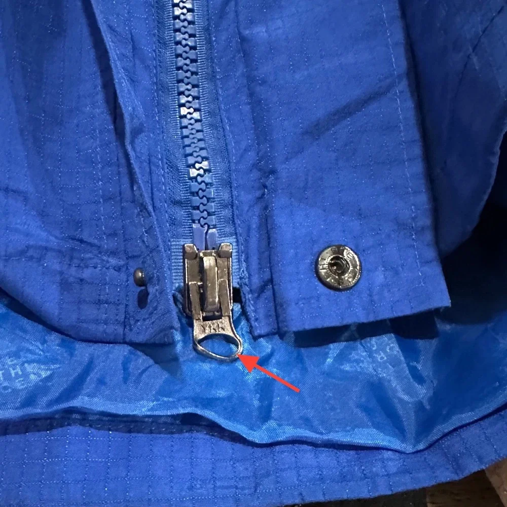 Vintage 90s The North Face Gore-Tex Mountain Jacket Blue Black Mens Size M Shell